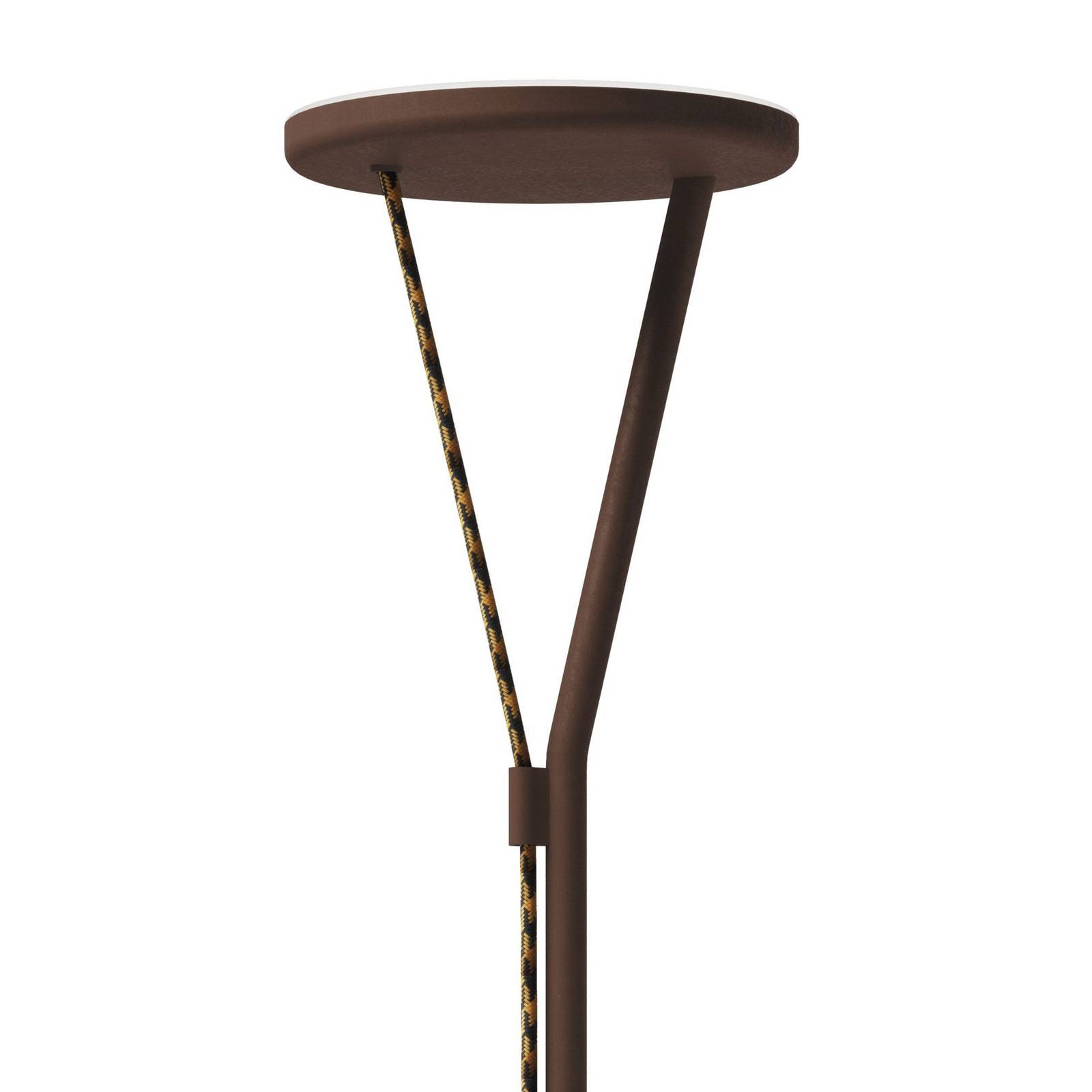 Lampa stojąca LED Rio, corten, ściemniany, 3000K, metal Fabbian