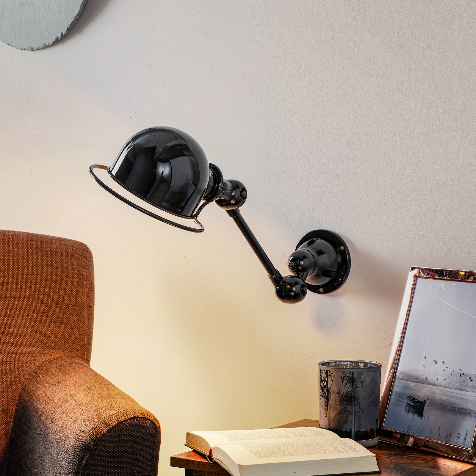 Jieldé Loft D2501 flexibele wandlamp, zwart