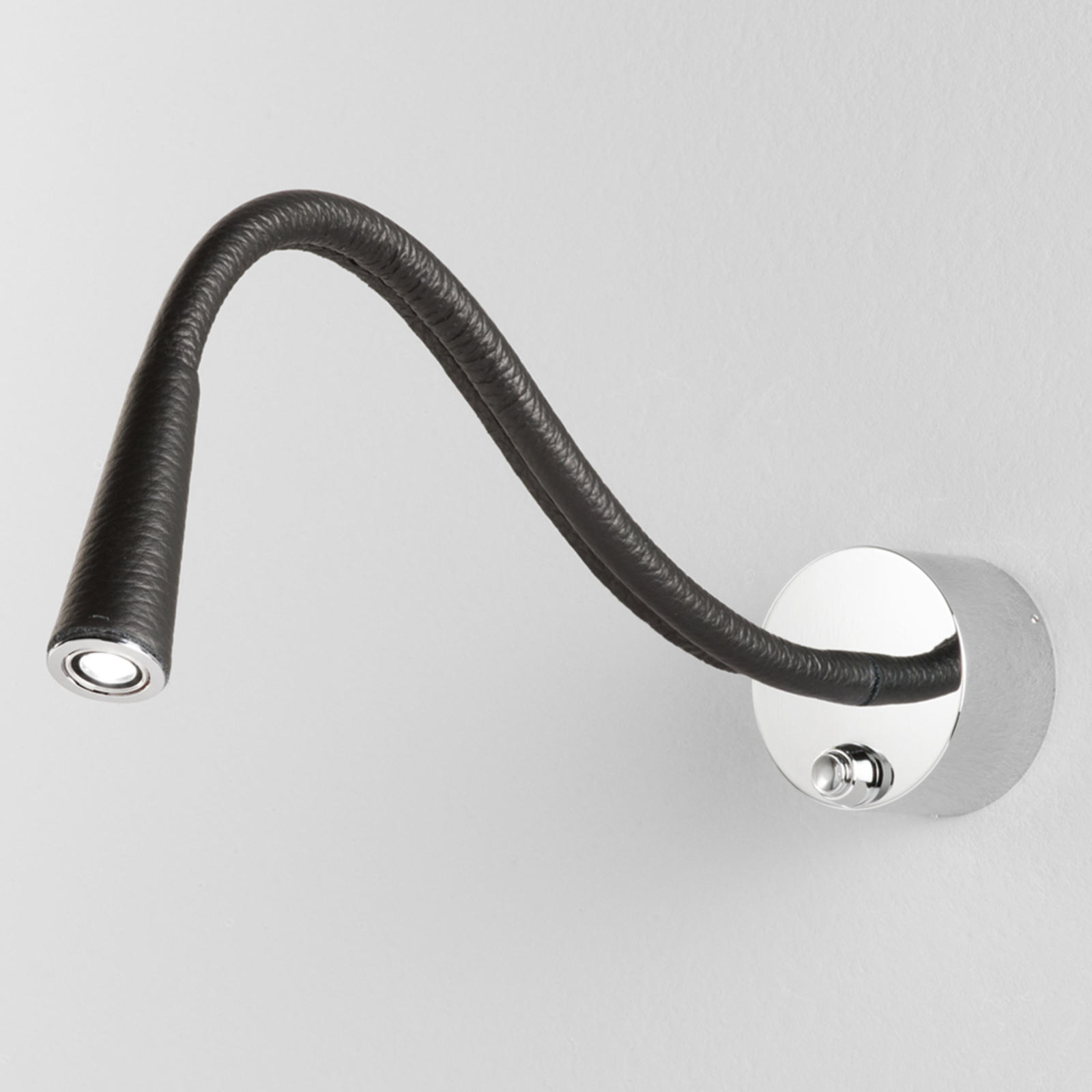 Egger Licht Vega T Flex LED wall light, espresso/chrome, for Bedroom, aluminium, 2 W, energy efficiency: A+