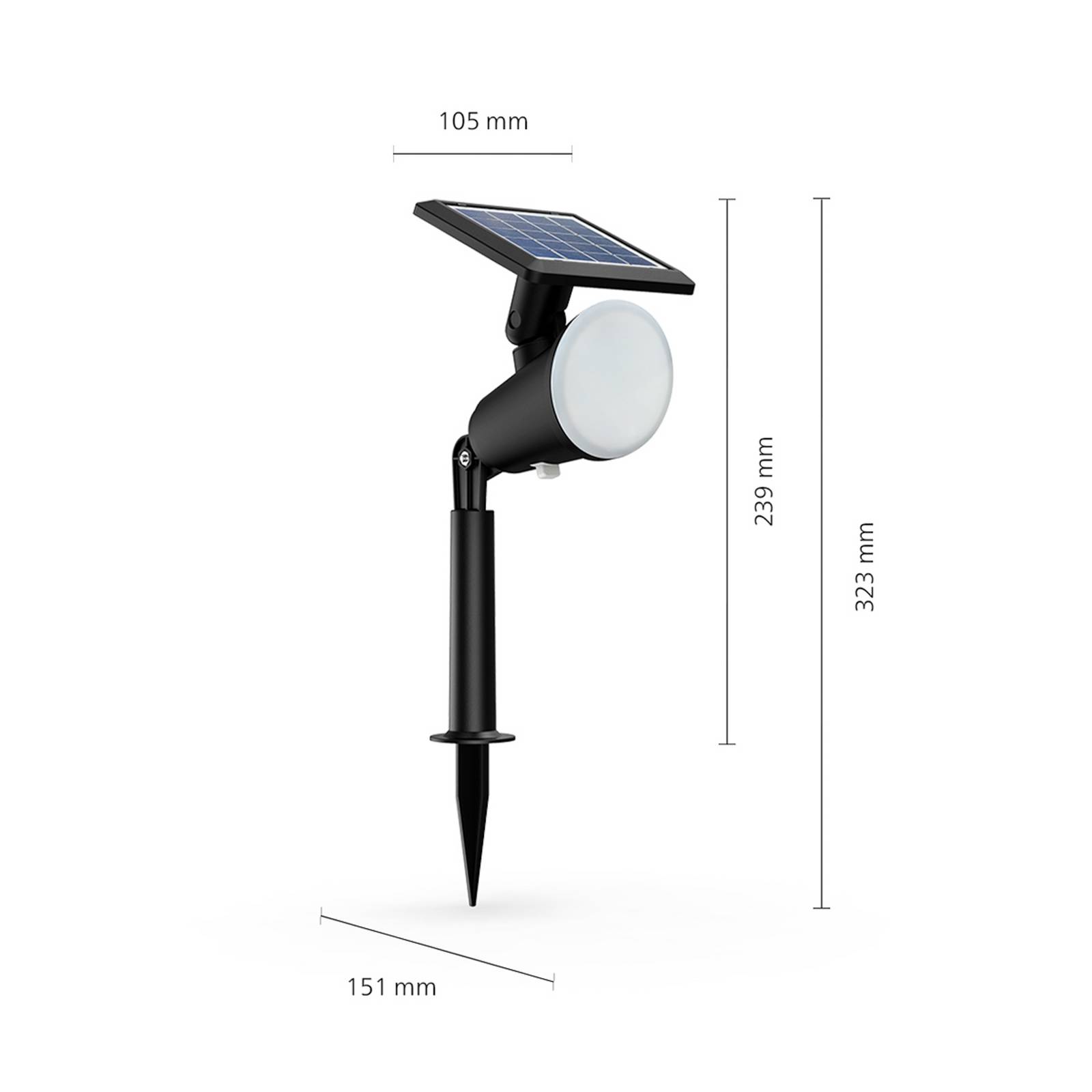 Lampa z grotem ziemnym LED Philips Jivix, zestaw 2 szt