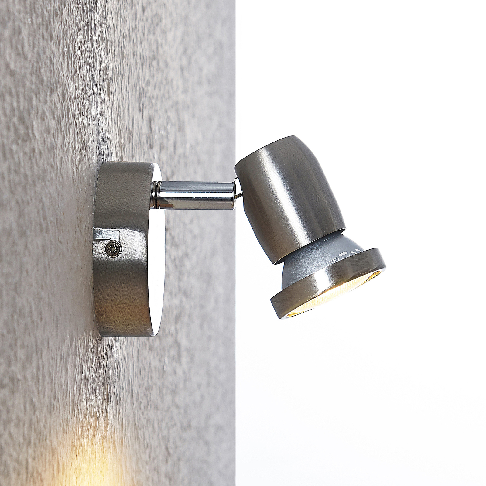 ELC Simano spot LED, nikiel, 1-punktowy