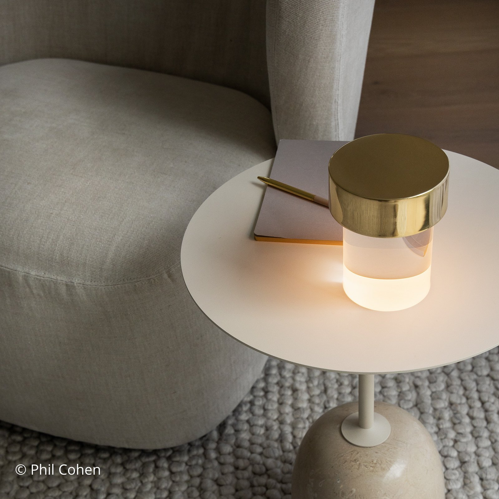 FLOS Last Order LED table lamp clear IP20 brass