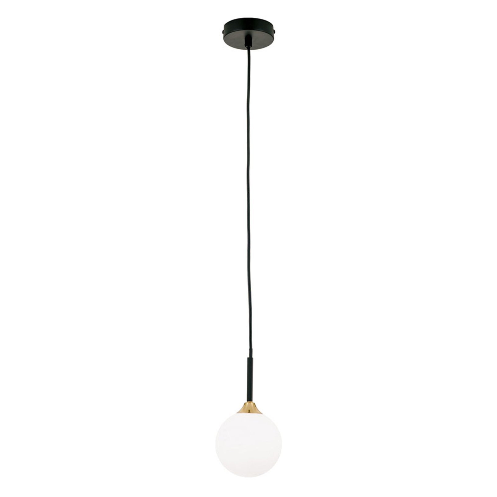 Snowwhite hanging light, one-bulb, black