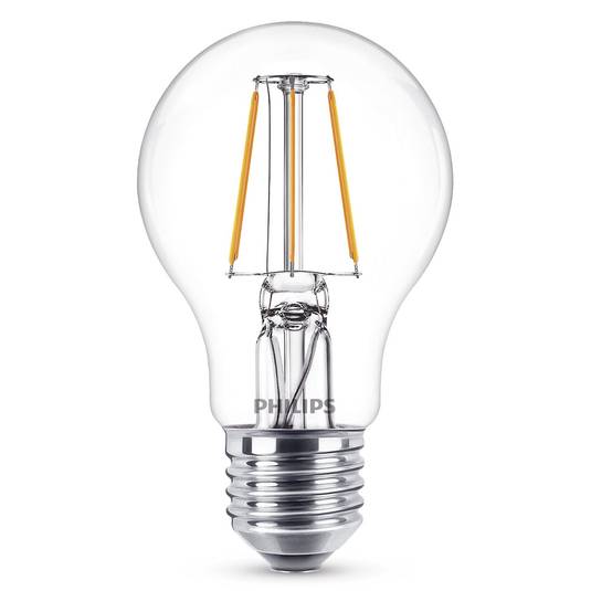 Philips E27 A60 LED-Lampe Filament 4 W 2.700K klar
