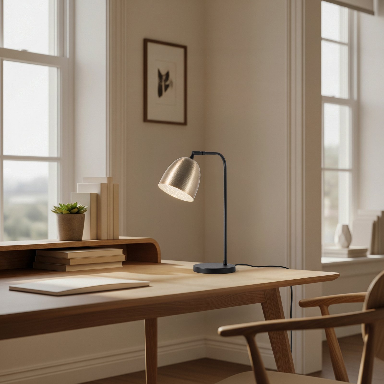 Tattoo 5031 table lamp, gold antique, metal, height 52 cm