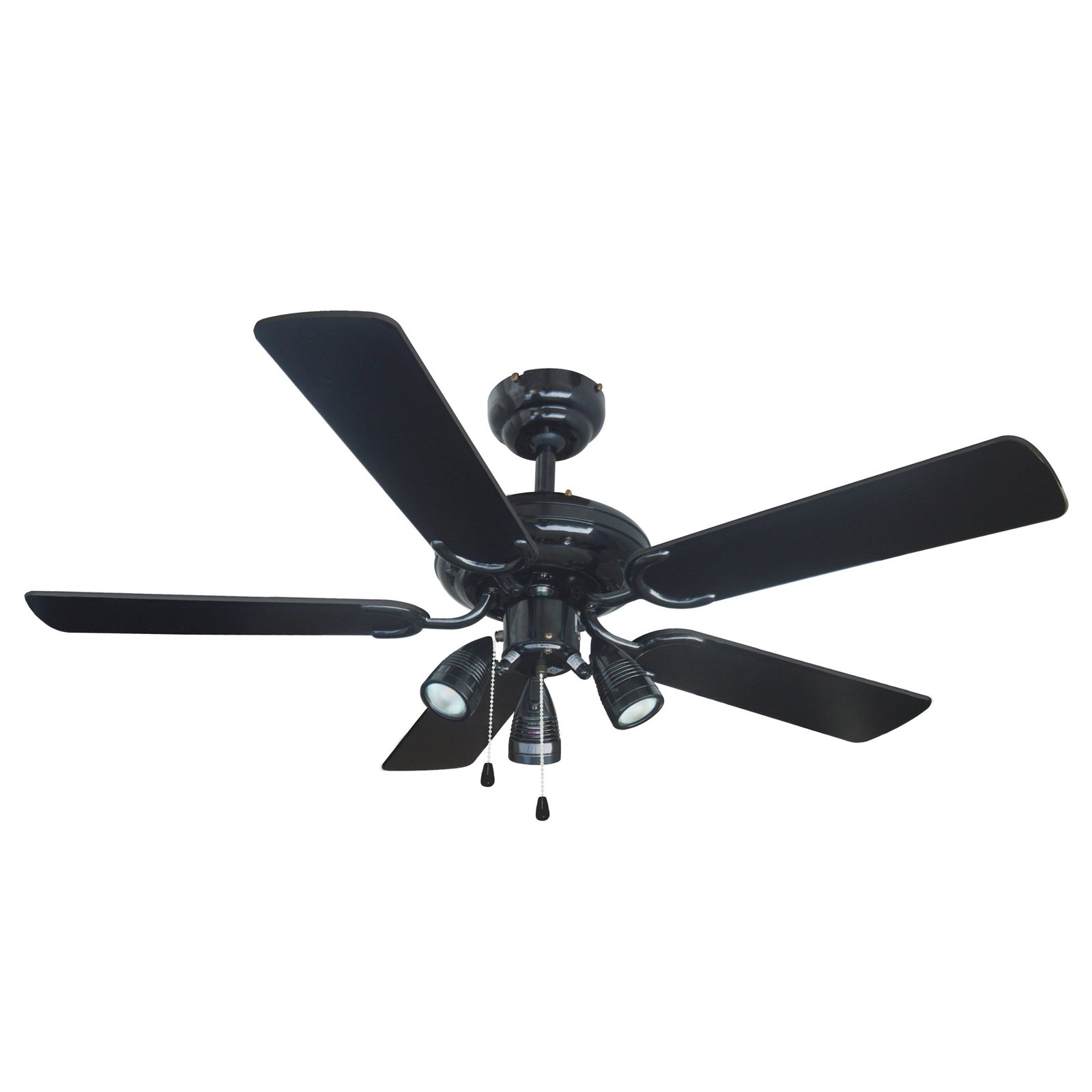 Lucande Deckenventilator mit Licht Anariki, leise, schwarz