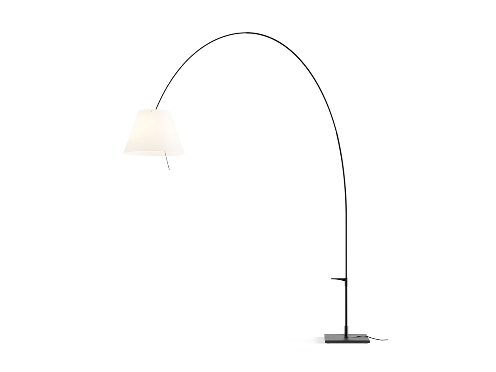 Lady Costanza Floor Lamp with Dimmer White/Black - Luceplan