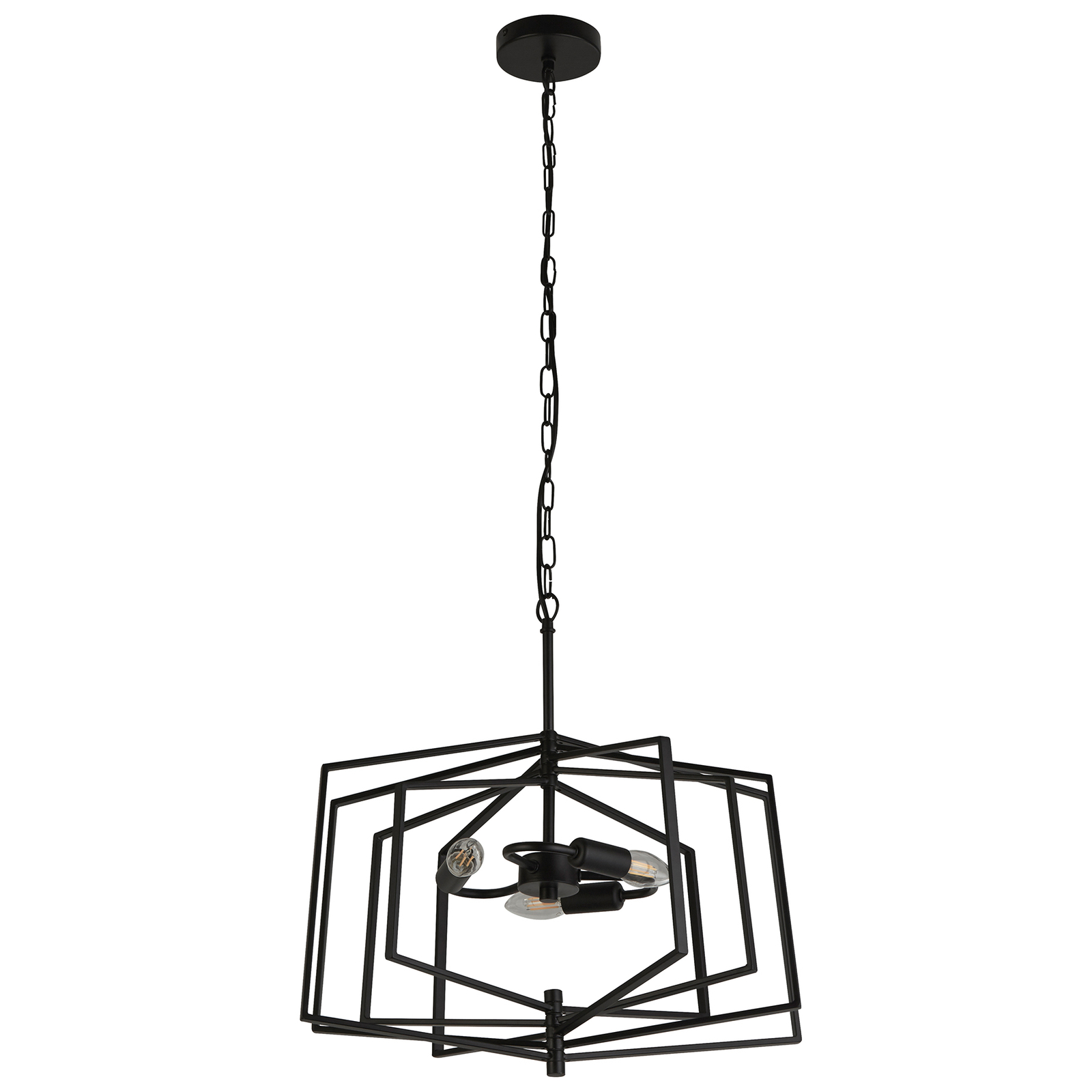 Lámpara colgante Slinky, 3 luces, Ø 50 cm