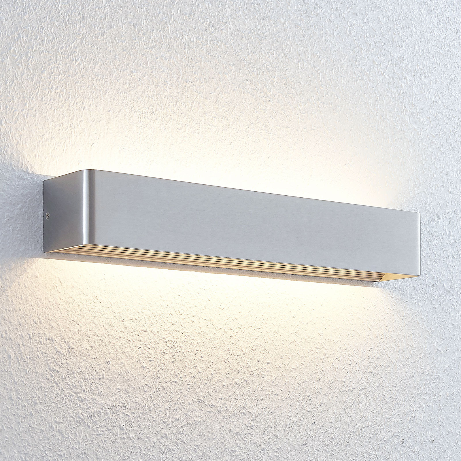 Nástěnné LED světlo Lonisa, nikl, 53 cm