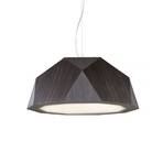 Crio LED pendant light in dark wood look