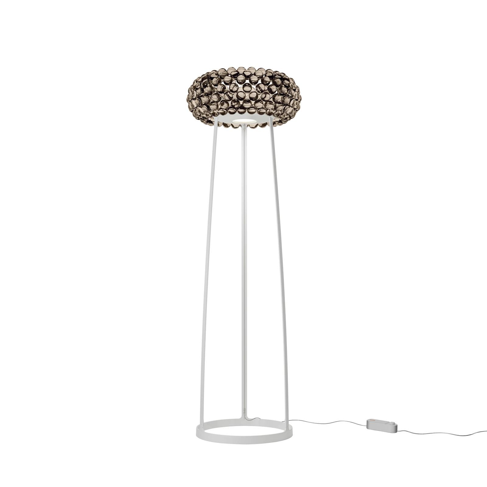 Foscarini Caboche Plus MyLight LED-Stehleuchte 154 cm rauch