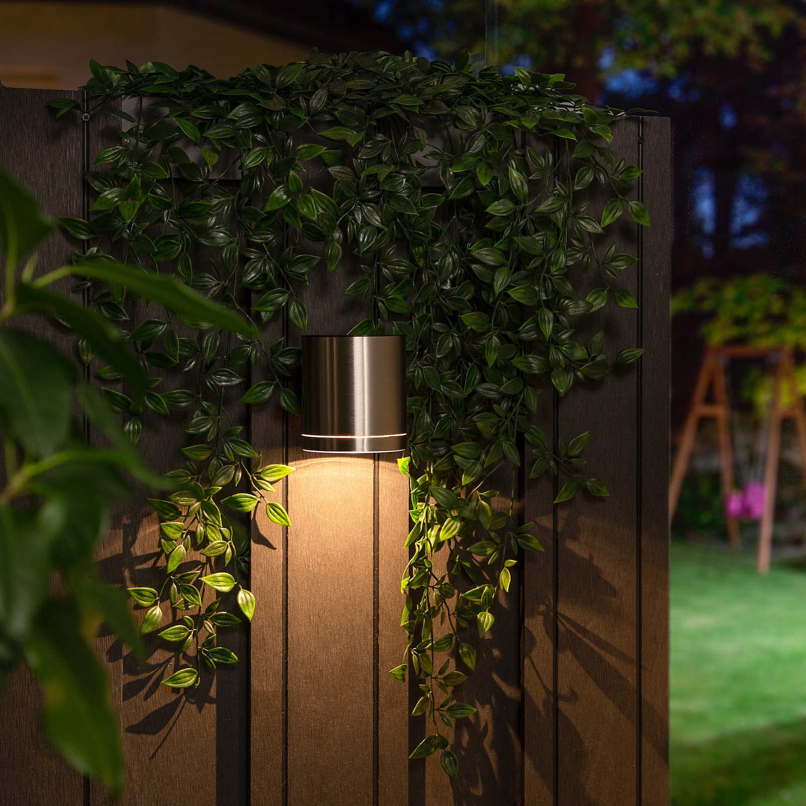 10.022.70 solar outdoor wall light stainless steel
