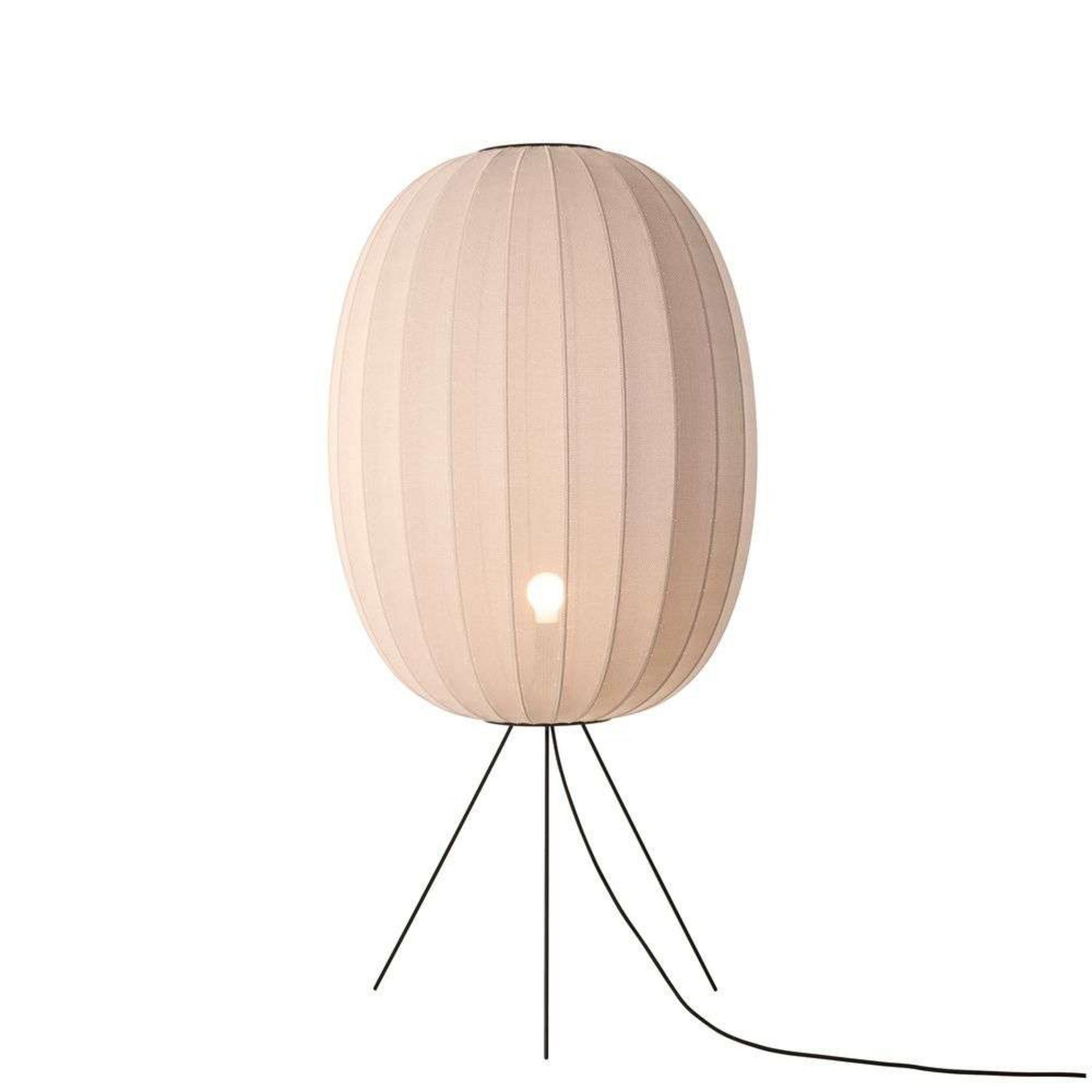 Knit-Wit 65 High Oval Lampadar Medium Sand Stone - Made By Hand