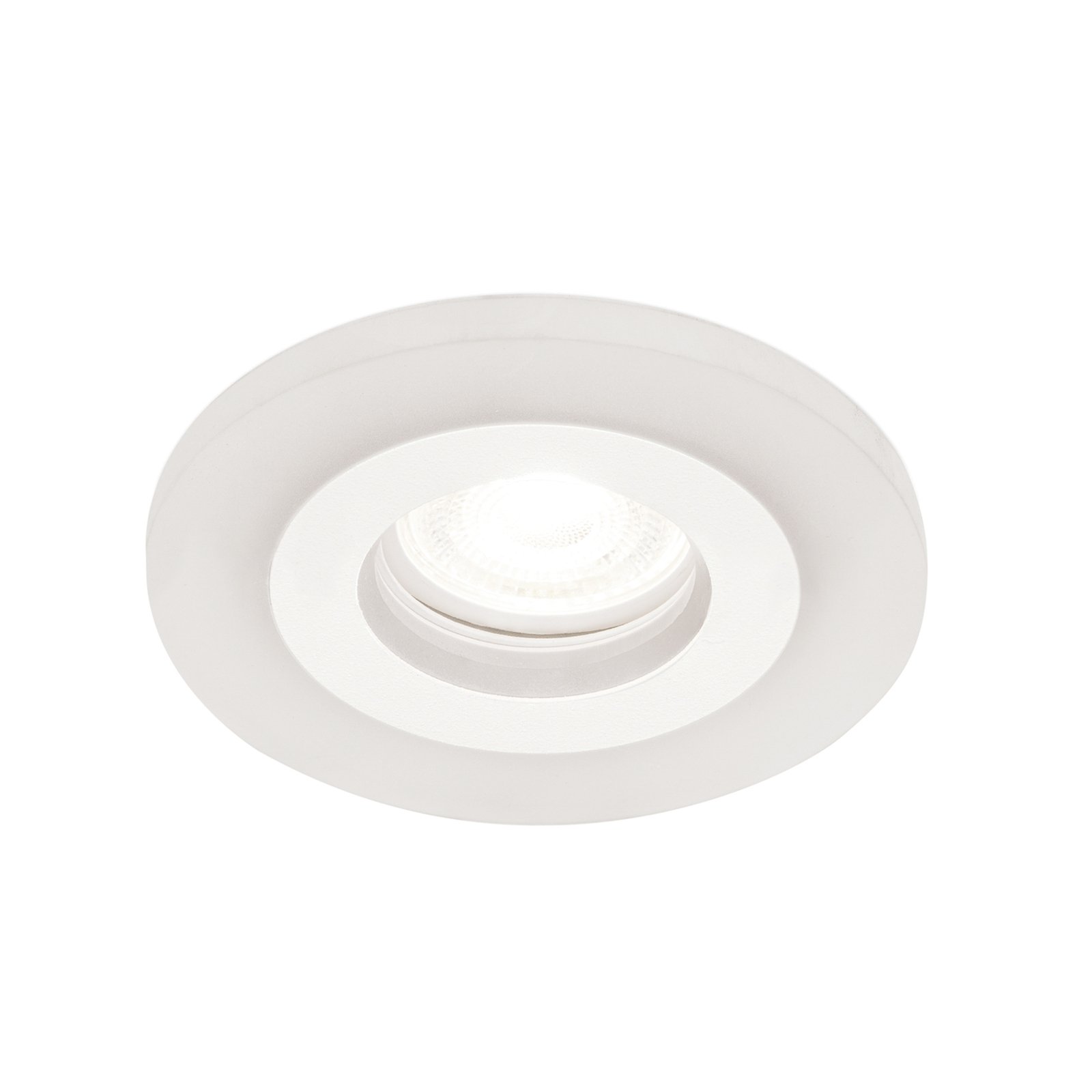 Spot encastrable Glow, blanc, métal, Ø 11 cm, GU10