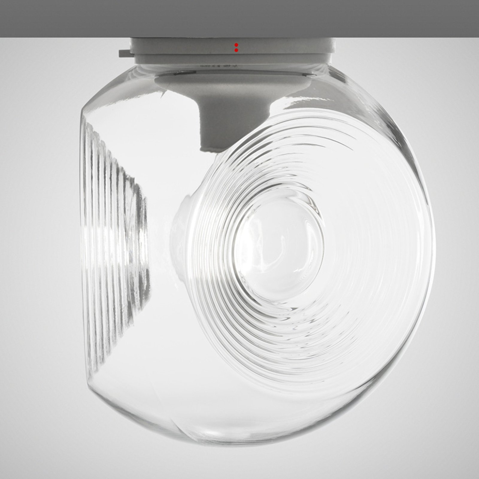 Eyes - glass ceiling light with clear diffuser