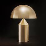 Oluce Atollo επιτραπέζιο φωτιστικό με ροοστάτη Ø50cm χρυσό