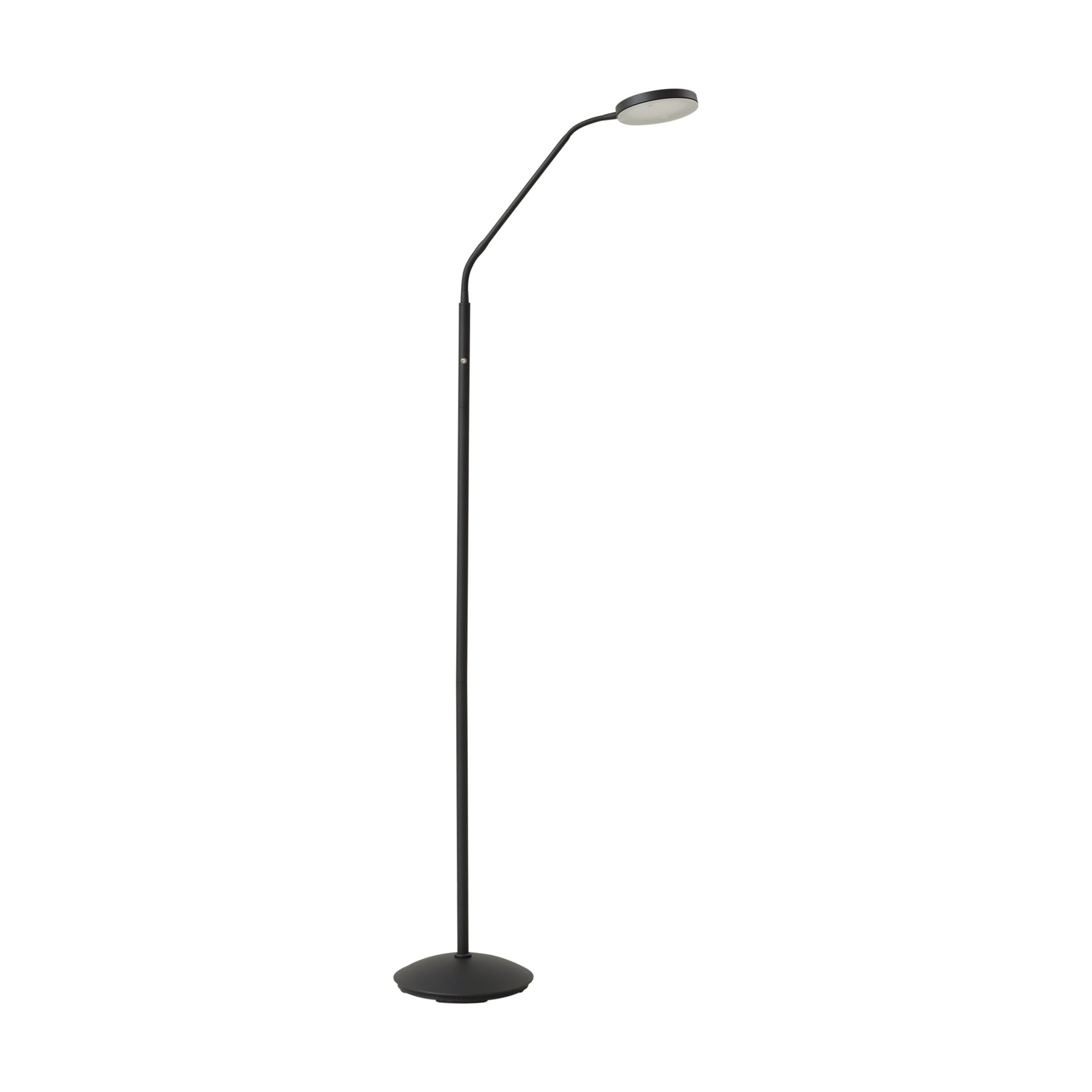 Elvyn LED rechargeable floor lamp, black, adjustable - Lindby
