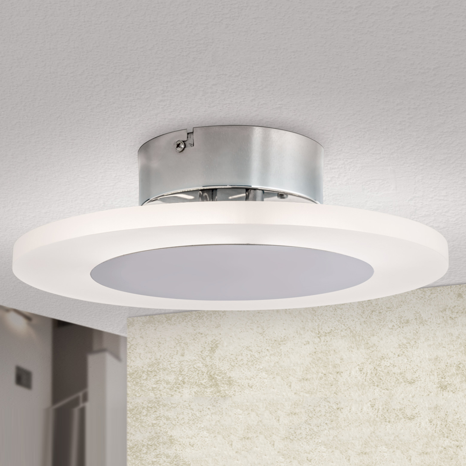 Orion Karia LED ceiling light, round, 30 cm, for Living / Dining Room, metal, acrylic, energy efficiency: A+, H: 9 cm