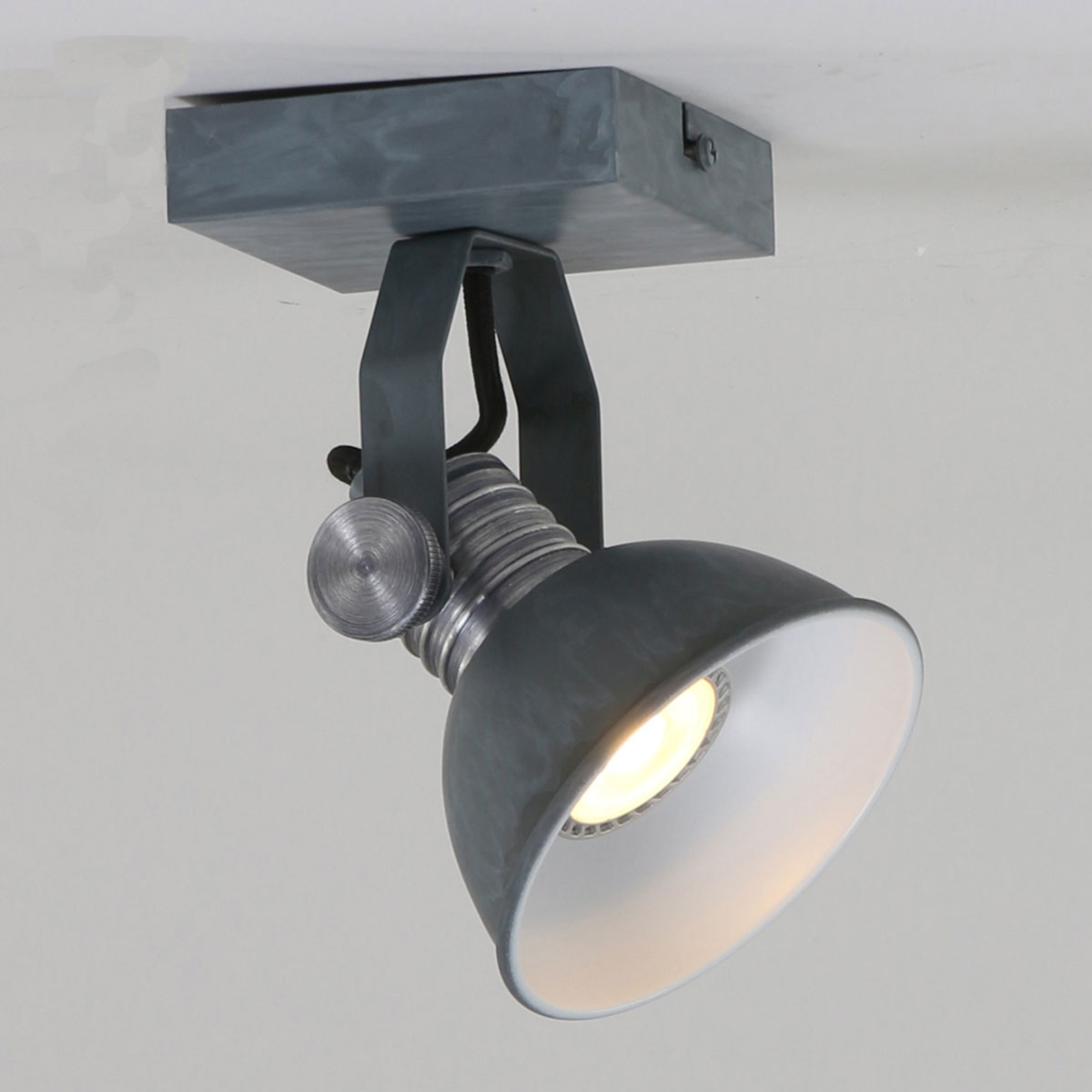 LED-spotlight Brooklyn 1 lampa grå