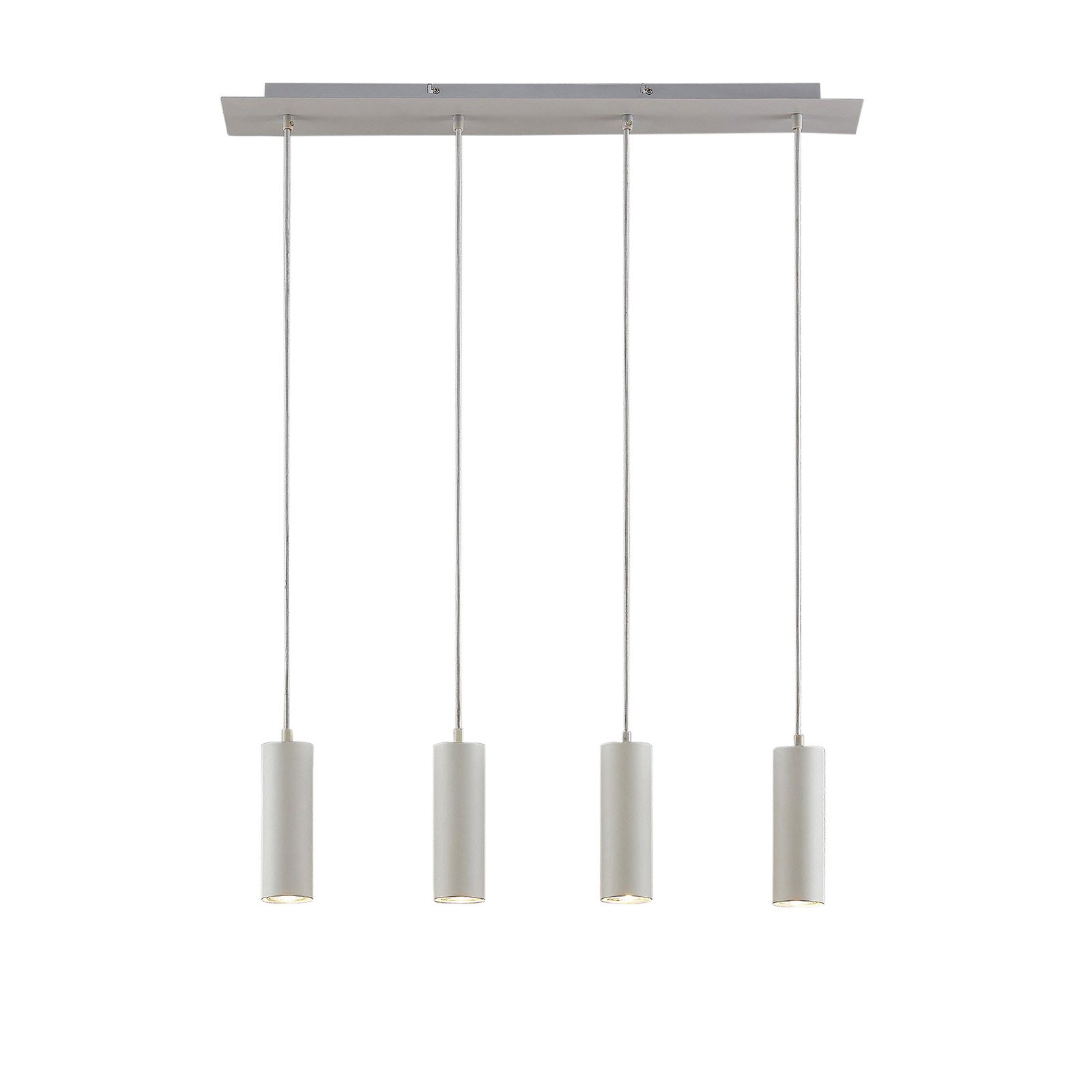 Lindby Joffrey hanglamp, 4-lamps, wit