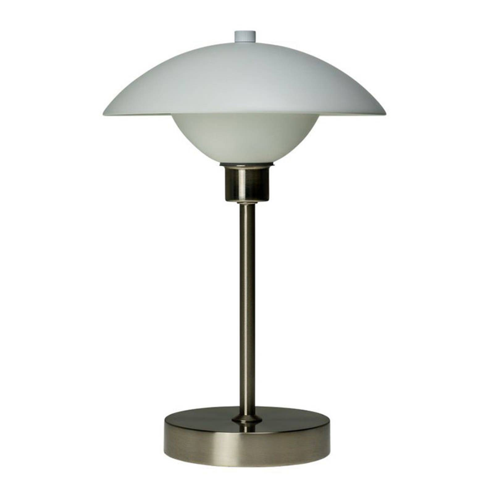 Dyberg Larsen Roma LED tafellamp accu, wit/staal