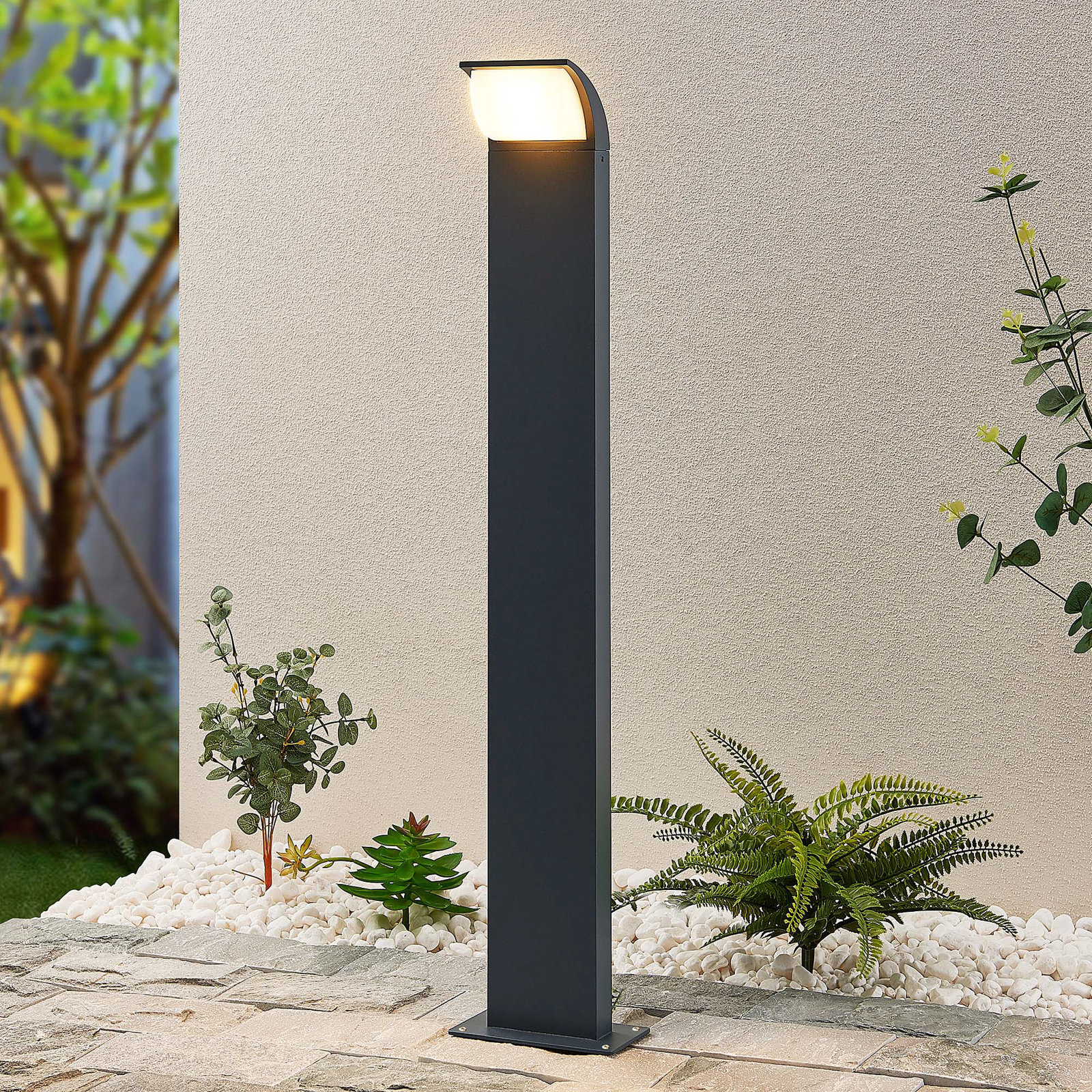 Lucande Tinna słupek oświetleniowy LED, 80 cm