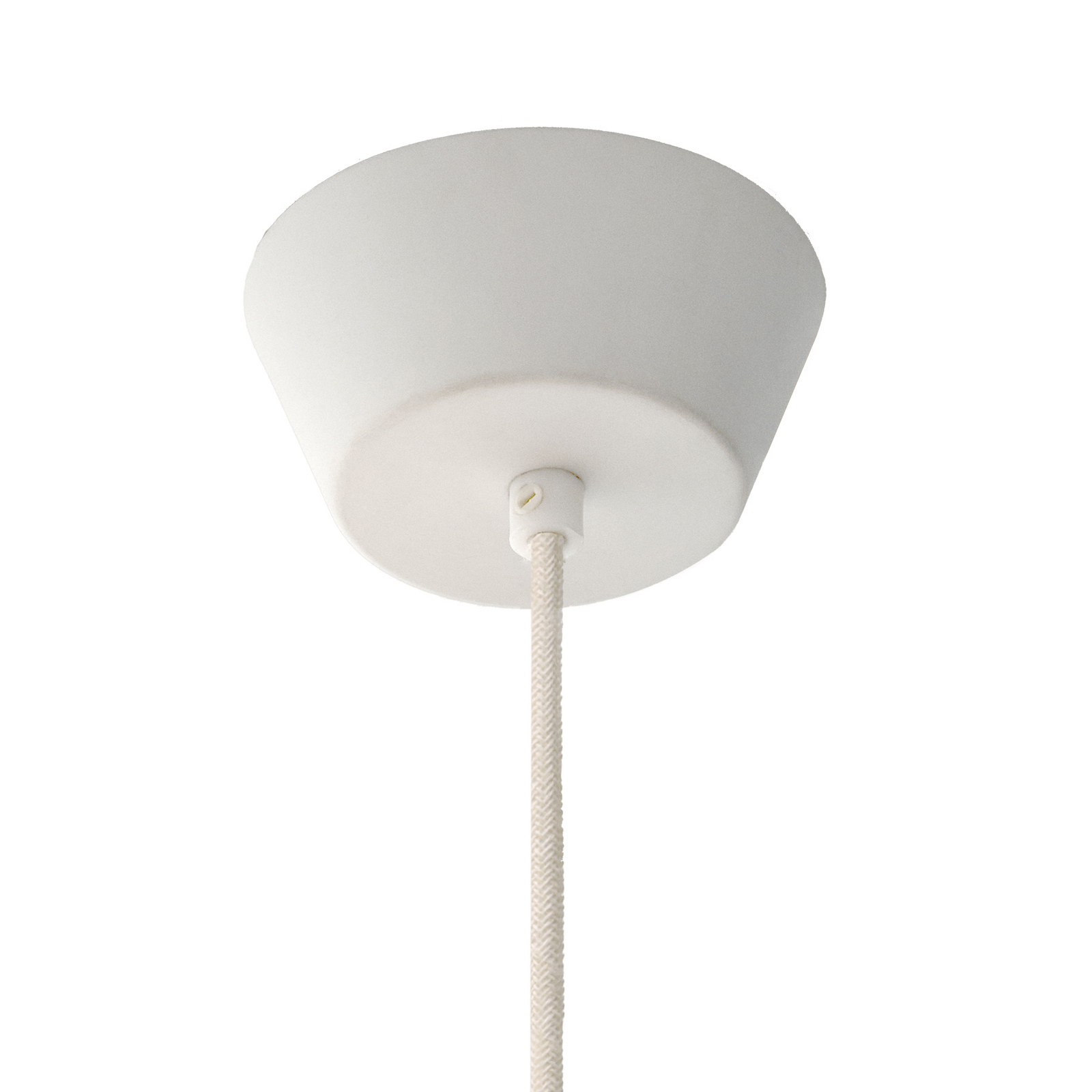 Rosace en céramique, forme cylindrique, blanc, Ø 10 cm, 5 cm - Moebe