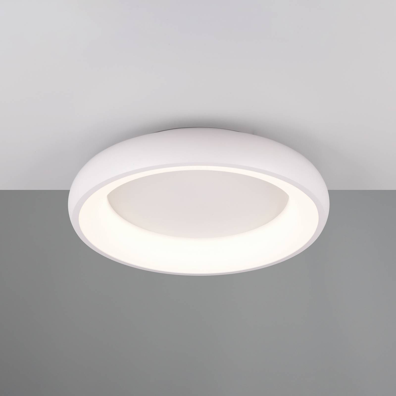 LED-Deckenlampe Cardona, Ø 46,5 cm, weiß matt, Metall, CCT günstig online kaufen