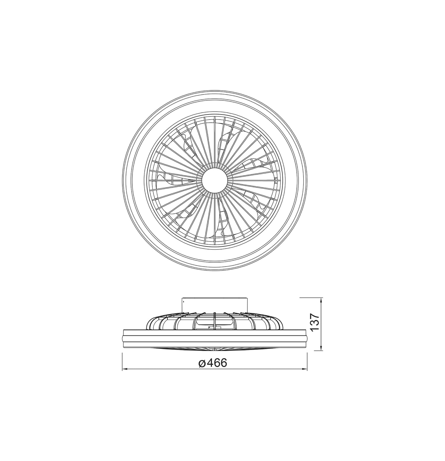 LED plafondventilator voor gamers, zwart, DC, stil, CCT RGB - Mantra LED plafondventilator voor gamers, zwart, DC, stil, CCT RGB - Mantra