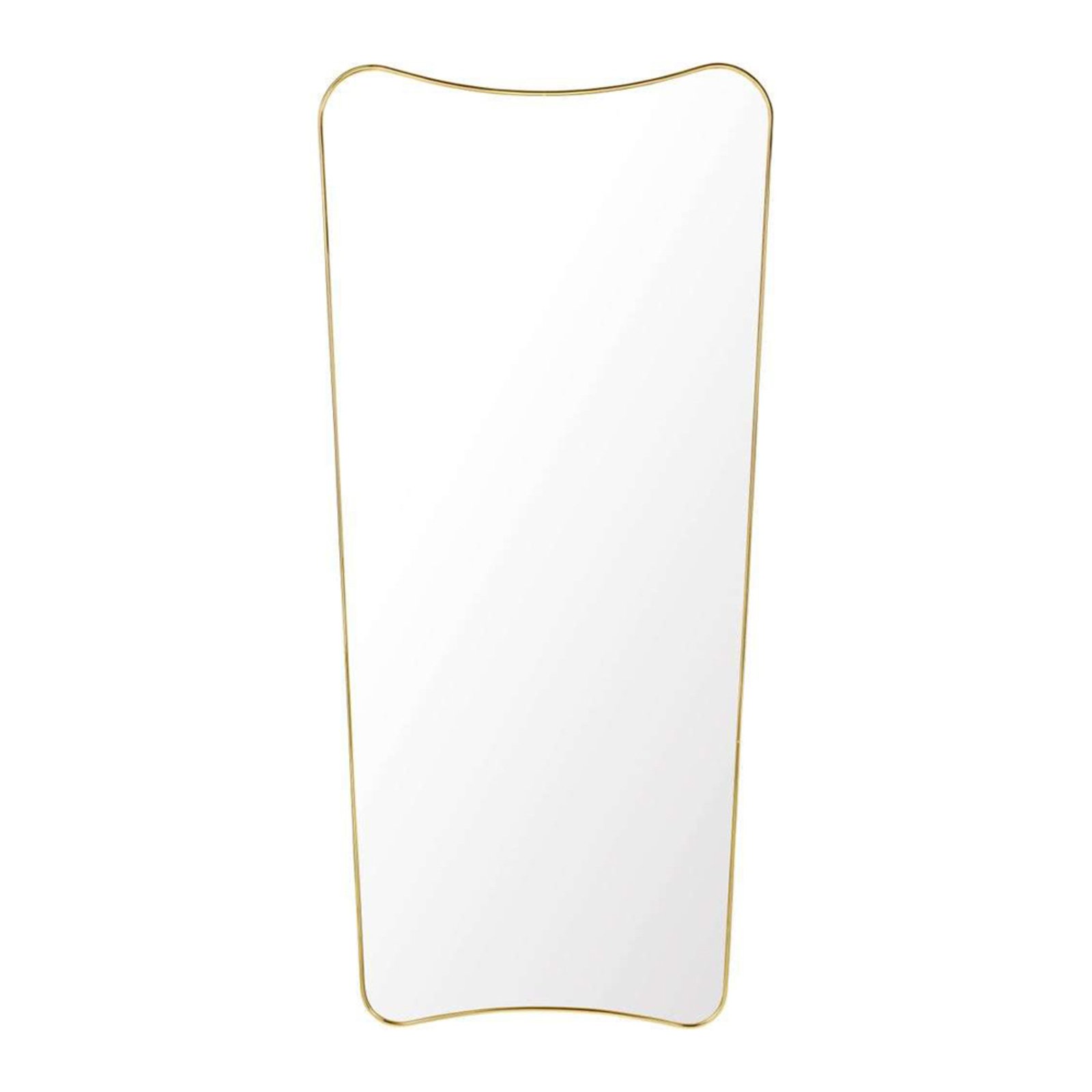 F.A. 33 Gio Ponti Wall Mirror 70X146 Polished Brass - GUBI