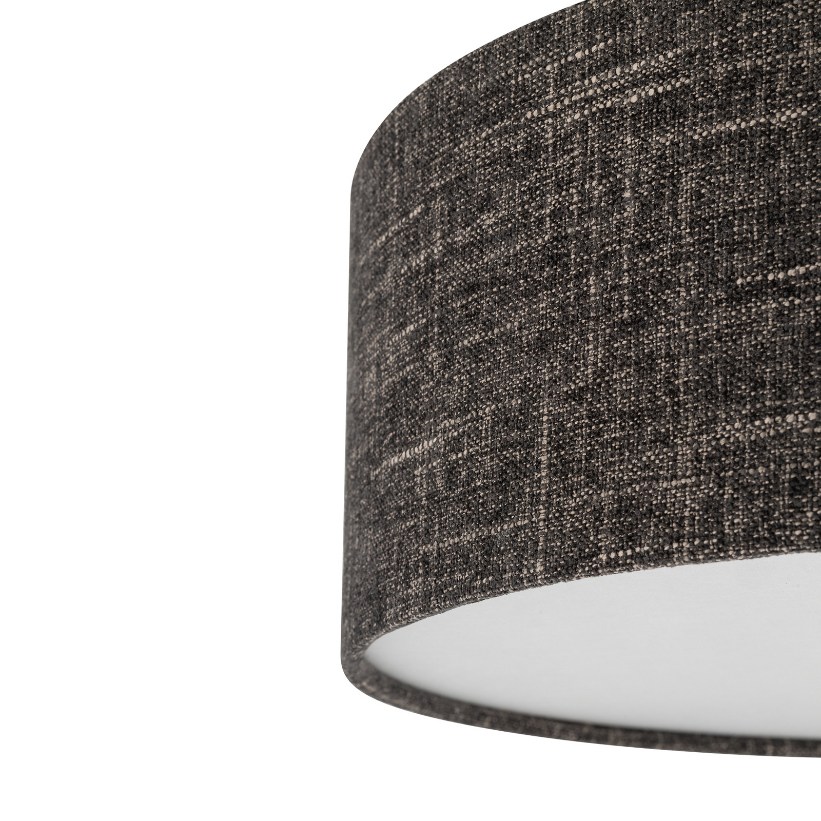 Suspension Amarela L, noir mélangé, textile, E27 Suspension Amarela L, noir mélangé, textile, E27