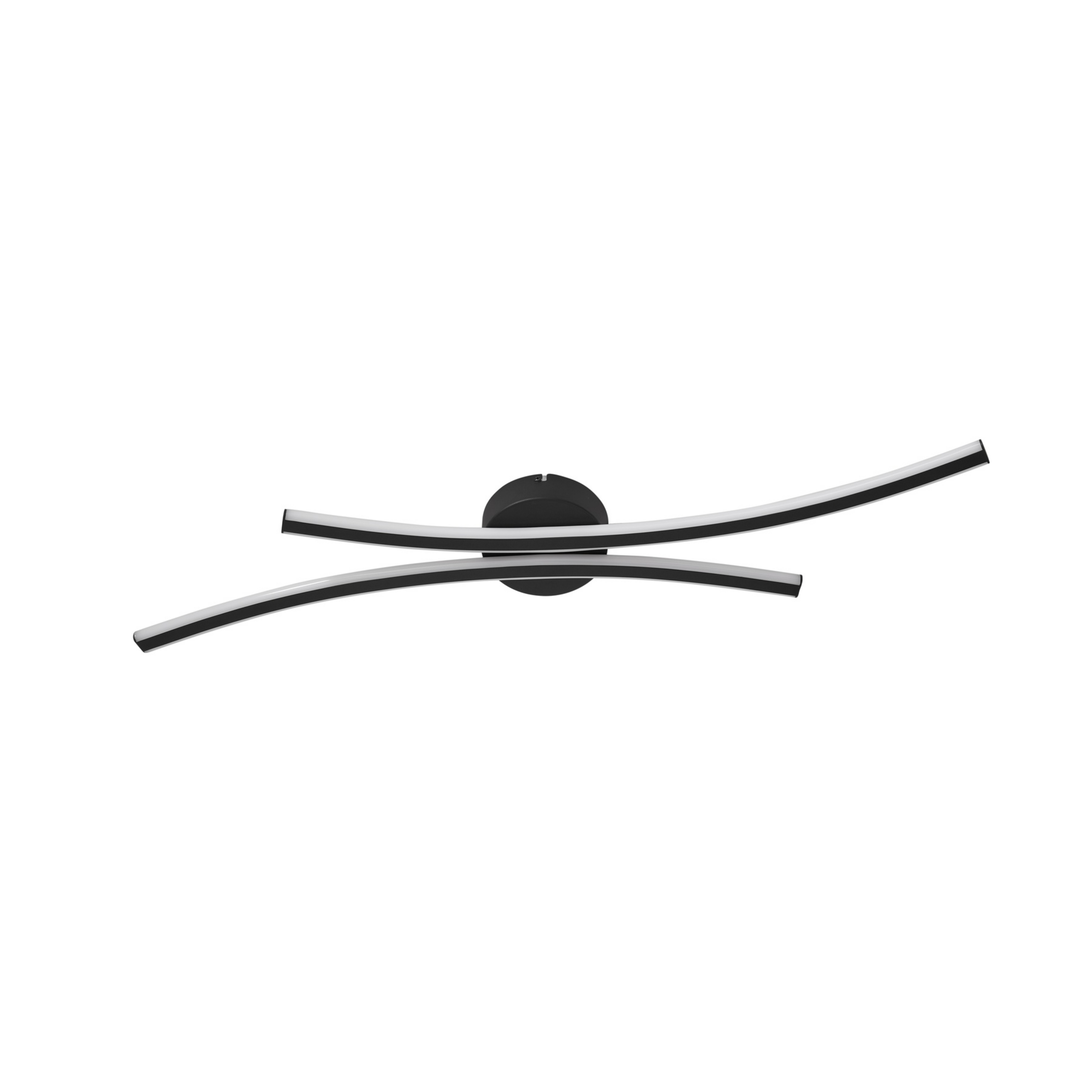 Ravion LED ceiling light, 90 cm, black, 3,000 K - Lindby