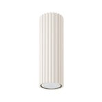 Deckenleuchte Karbon, beige, Höhe 20 cm, Aluminium
