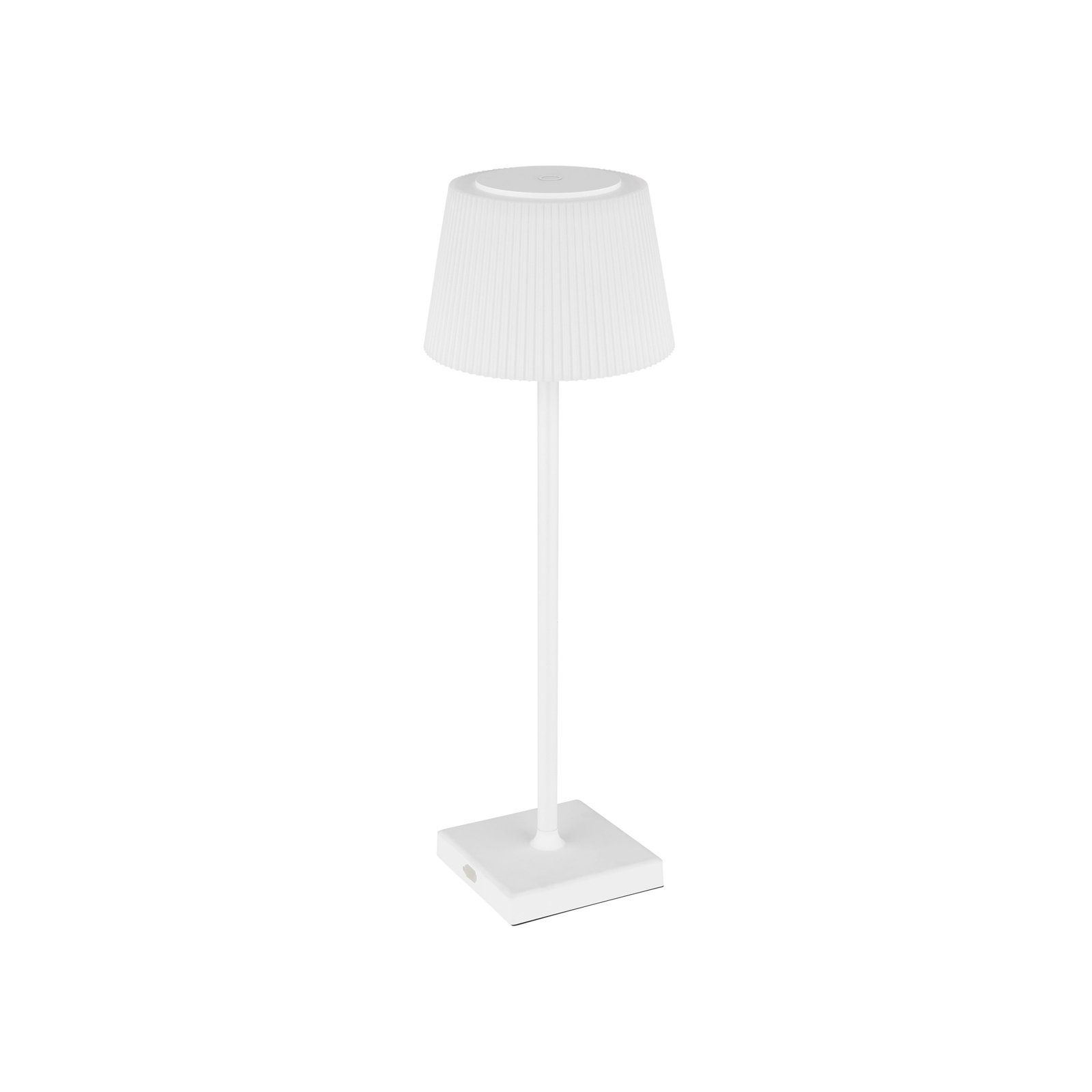 Gregoir LED uzlādējama galda lampa, matēti balta, augstums 38 cm, CCT