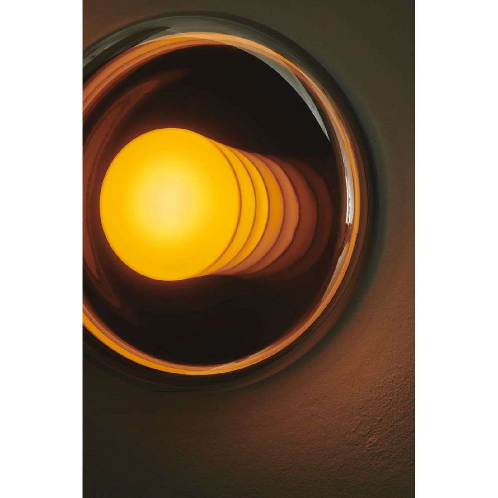 DESIGN BY US -seinävalaisin Endless, kromi, IP54, peililasi