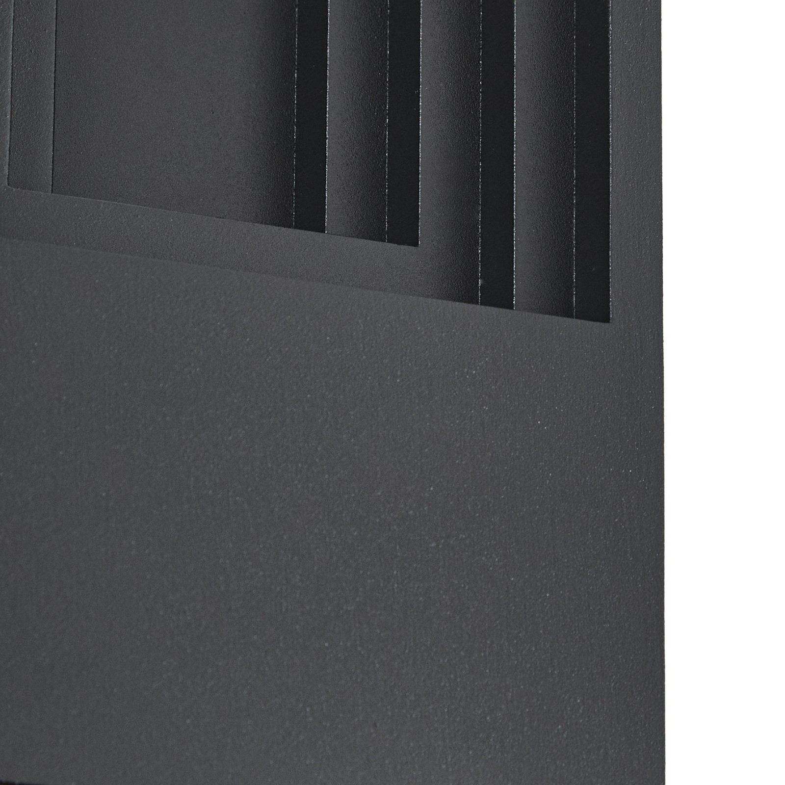 Lindby LED εξωτερικός φωτισμός τοίχου Aurali, 2 φτερά, μαύρος, IP65