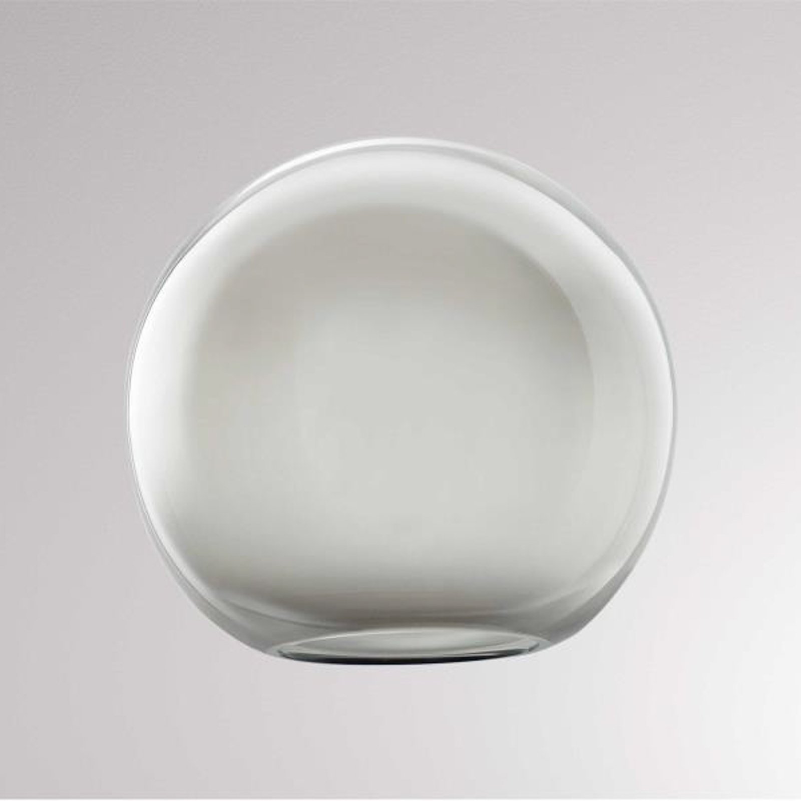 Lampeskærm Loon Ball Mini, Ø 18 cm, røggrå, glas