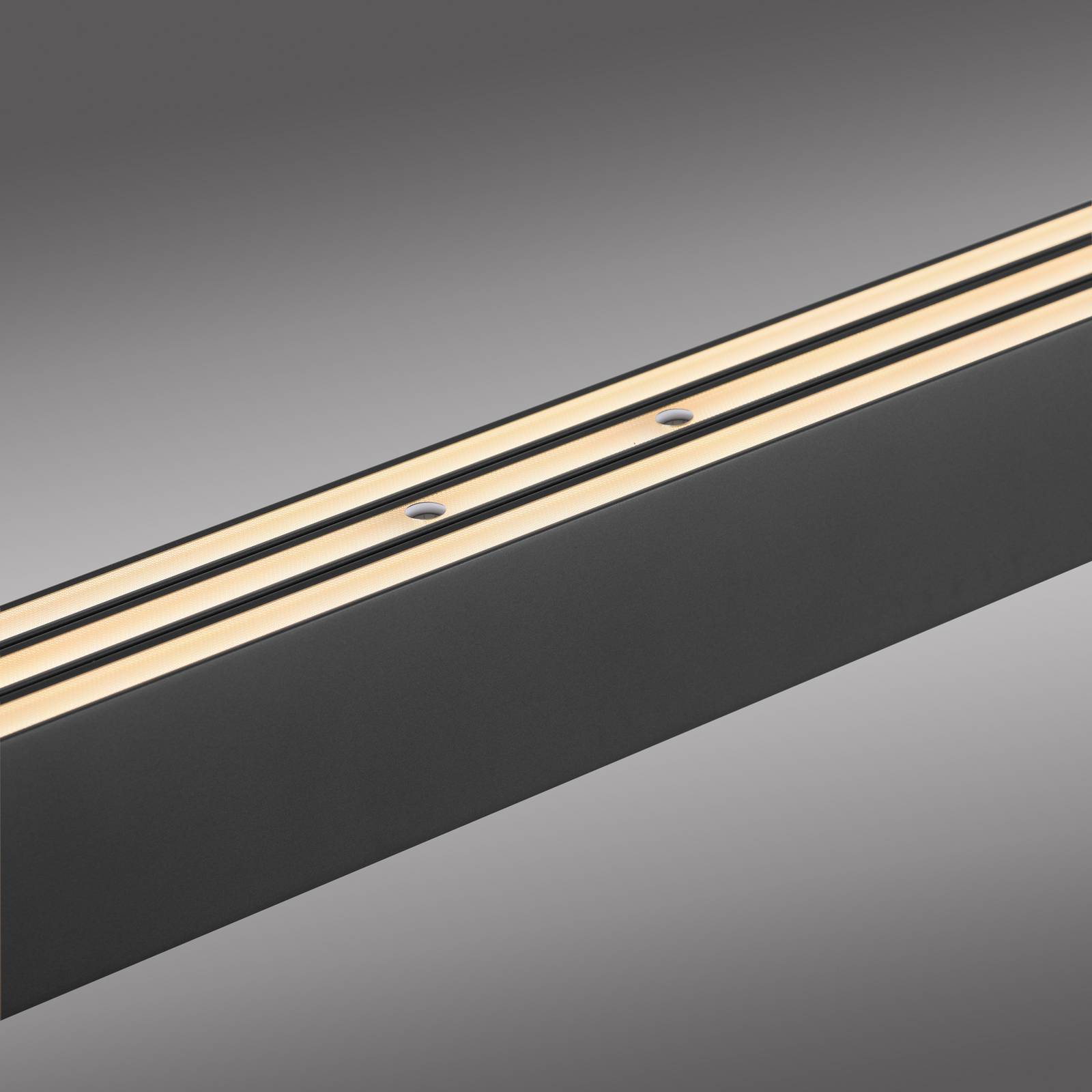 Paul Neuhaus żyrandol LED Adriana Square, szara, up/down