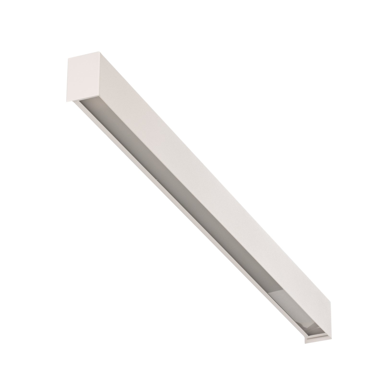 Straight M wandlamp, 92 cm, wit