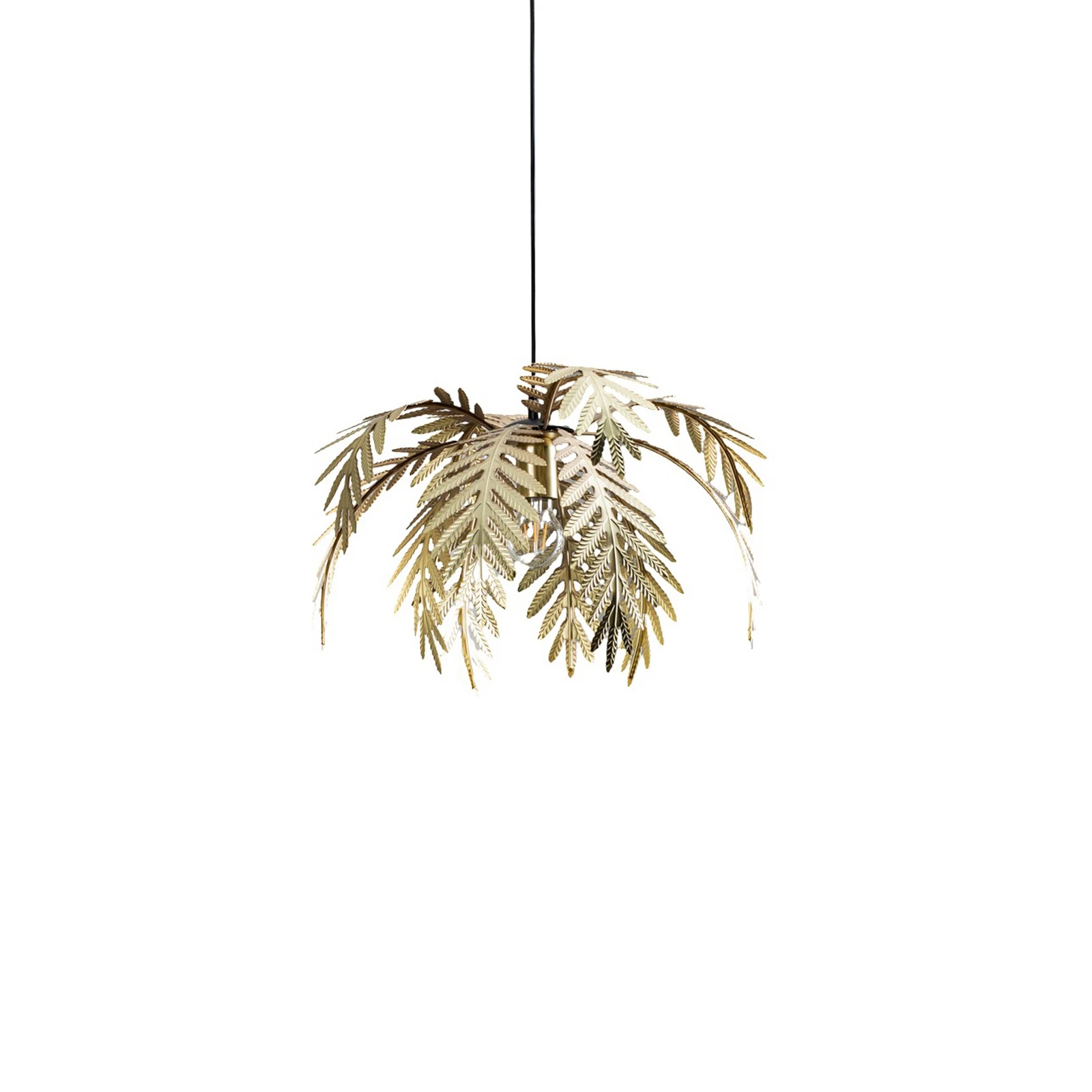 Hanglamp Dubai, palmbladeren, Ø 50 cm, goudkleurig