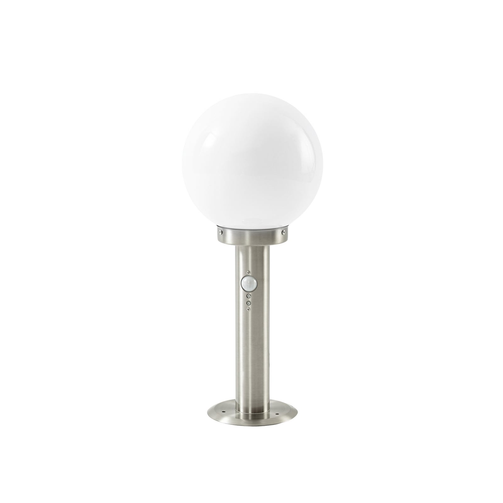 Lindby Vedran pillar light, 45 cm, stainless steel, sensor Lindby Vedran pillar light, 45 cm, stainless steel, sensor