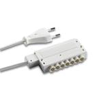 Netzanschlussleitung HVLCS V/2000, 2 m, 6-fach, Stecker