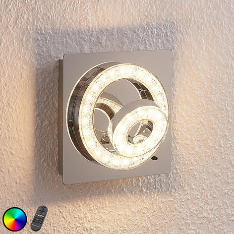 LED-Deckenleuchte Mikkel, RGBW 17x17cm