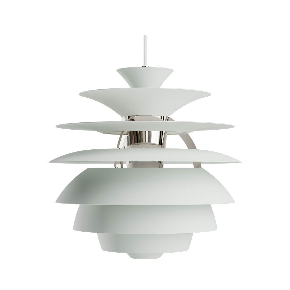 PH Snowball Pendant Dusty Green/High Lustre Chrome Plated - Louis Poulsen
