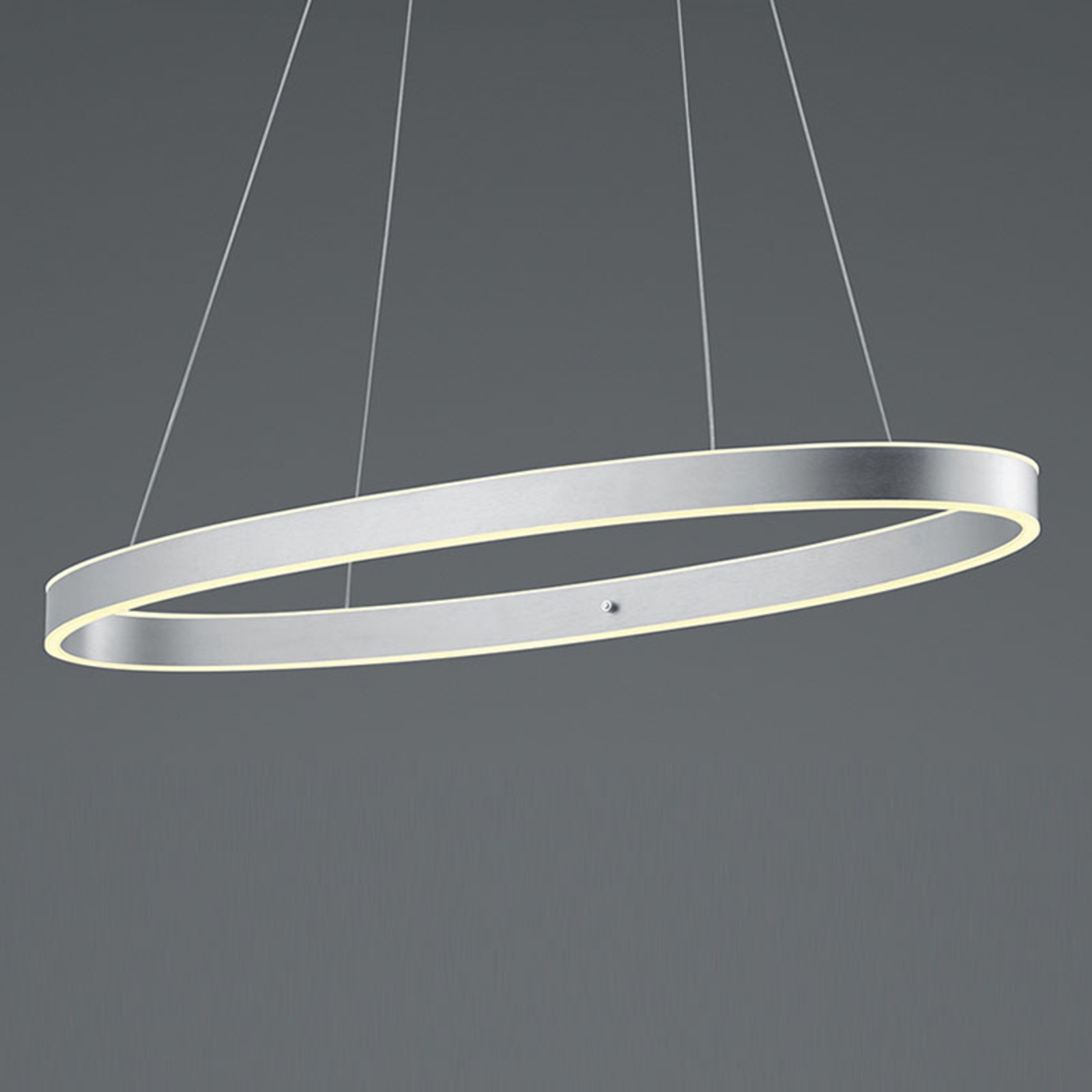B-Leuchten Delta LED hanglamp, aluminium mat