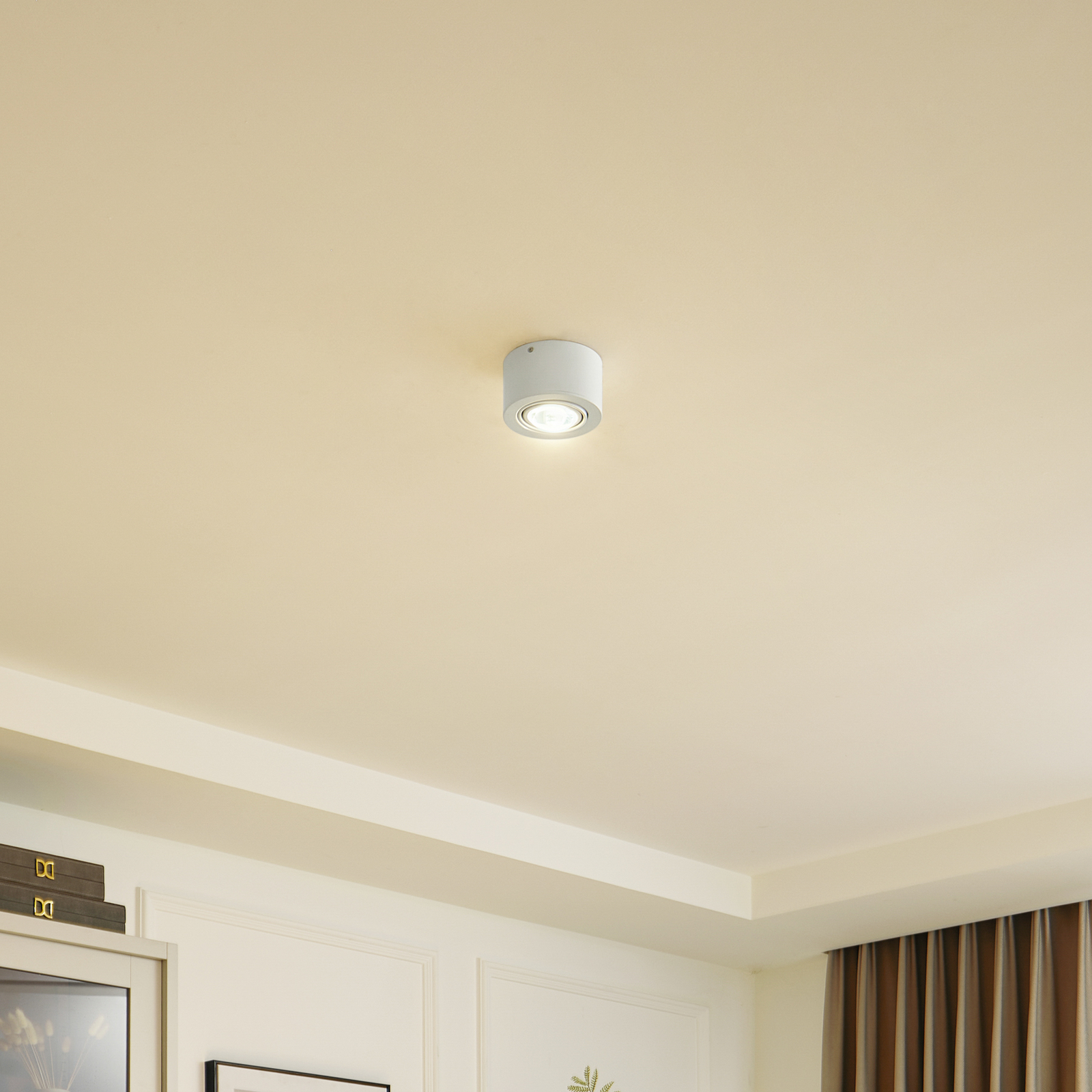 Lindby Downlight Jyla, 1-punktowa, biała matowa, GX53