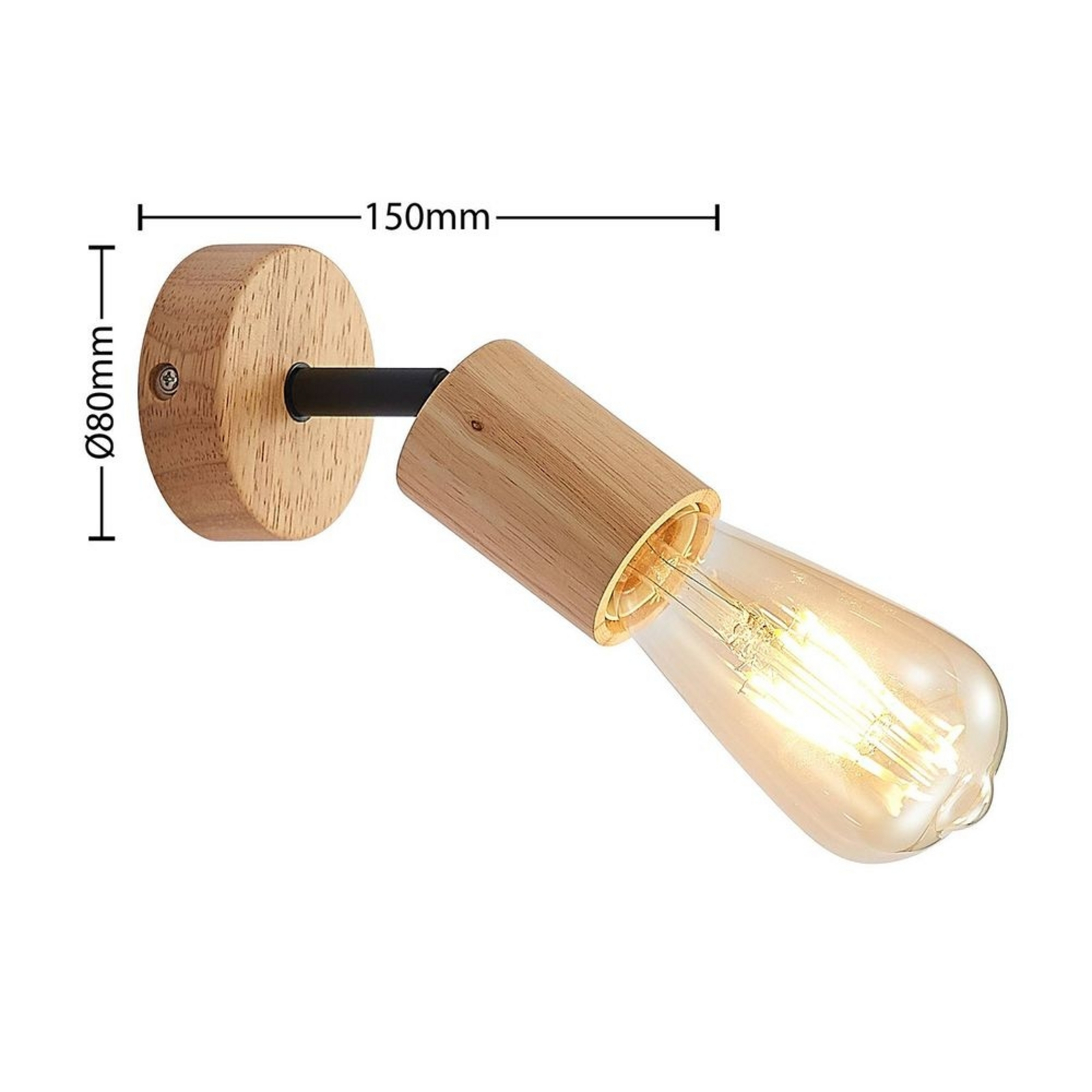 Magniva Aplique de Pared/Lámparas de Techo Wood - Lindby