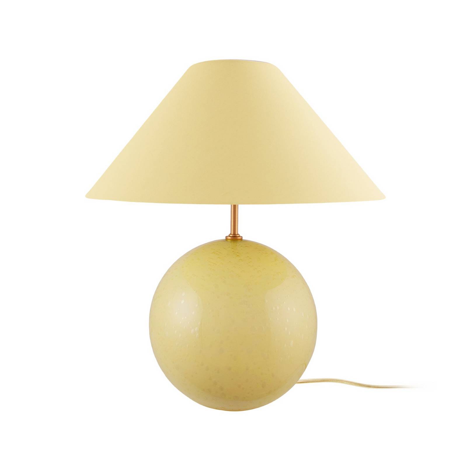 Globen Lighting Tischleuchte IRIS, gelb/gelb, Höhe 39 cm