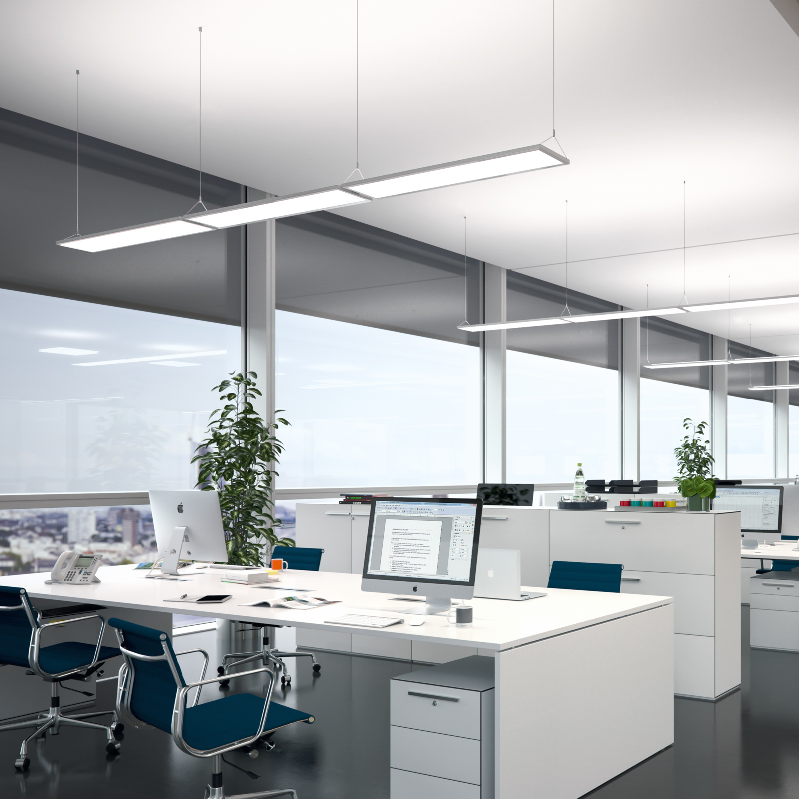 LED-Hängeleuchte IDOO für Büros 49W