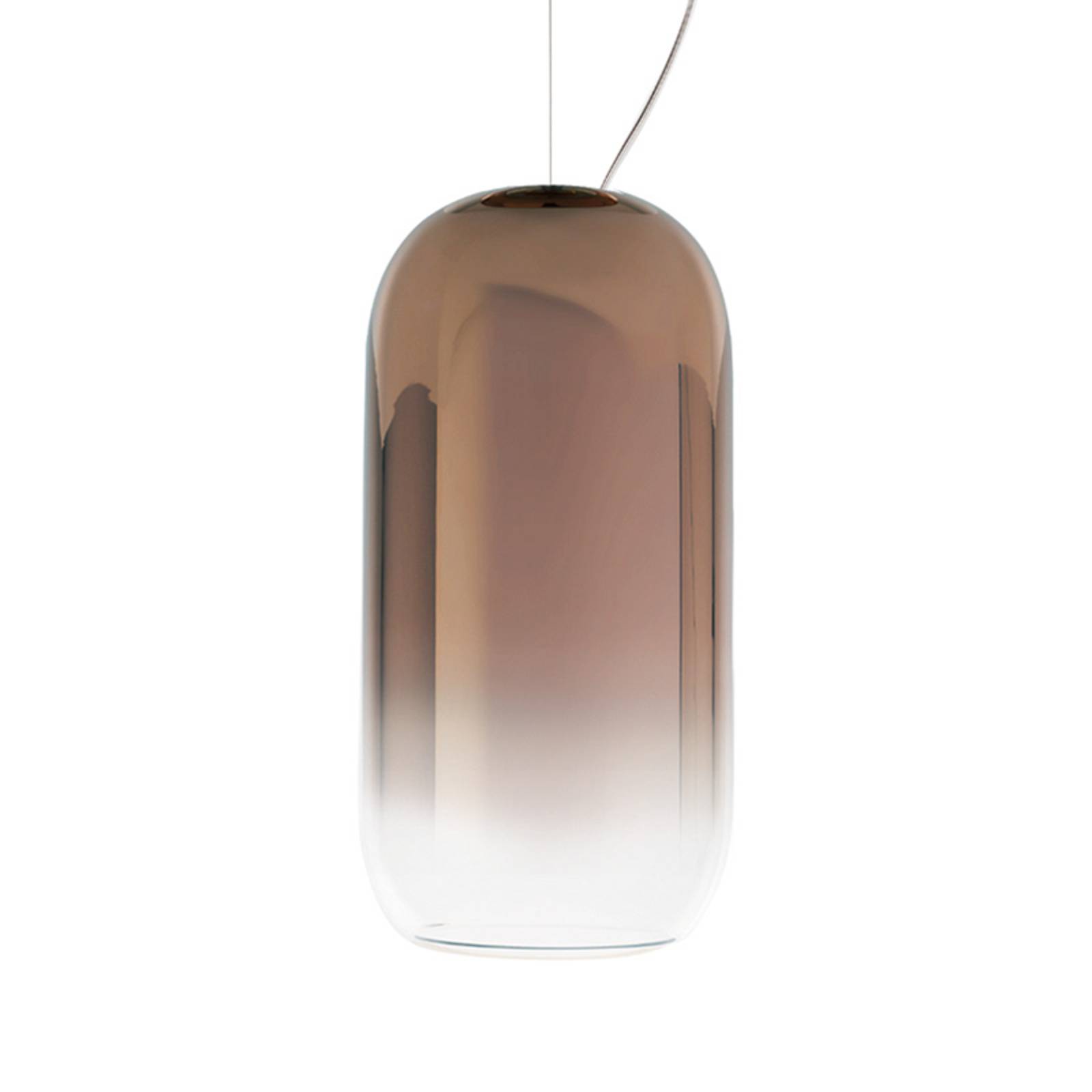Artemide Gople Hängeleuchte bronze/silber